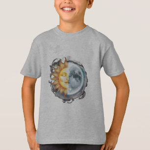 Camiseta Un sol y una luna fusionados