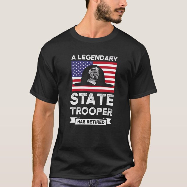 Camiseta Un soldado de Estado retirado legendario   (Anverso)
