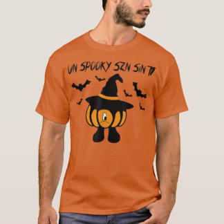 Camiseta Un Spooky Szn Sin Ti Sad Pumpkin Halloween Gracios
