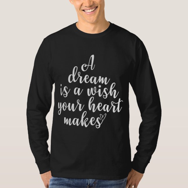 Camiseta Un Sueño inspirador Es Una Cita Motivadora De Dese (Anverso)