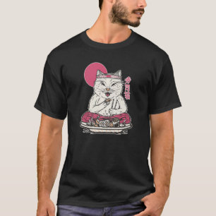 Camiseta Un sushi lindo comiendo un animal Japón Mascota de