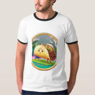 Camiseta Un taco haciendo yoga.