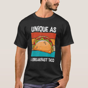 Camiseta Un Taco Meme De Desayuno Único Como Un Taco De Des