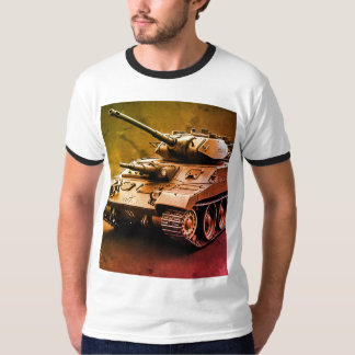 Camiseta Un tanque de combate armado moderno