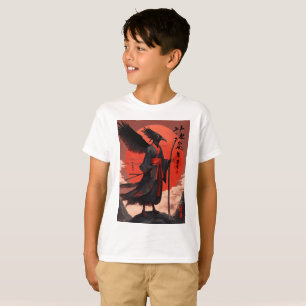 Camiseta Un tengú con cuerpo rojo escarlata
