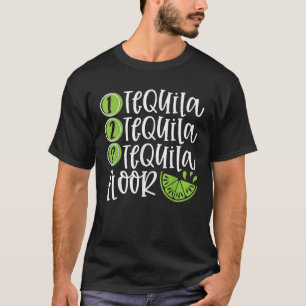 Camiseta Un Tequila Dos Tequila Tres Tequila Gráfico De La