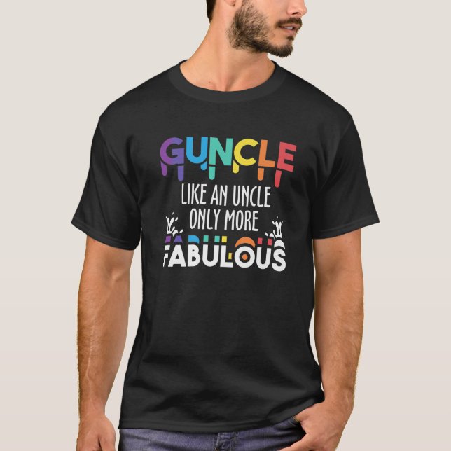 Camiseta Un tío como un tío sólo más fabuloso orgullo LGBT (Anverso)