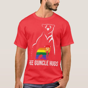 Camiseta Un tío libre abraza el orgullo gay LGBT Hombres ar
