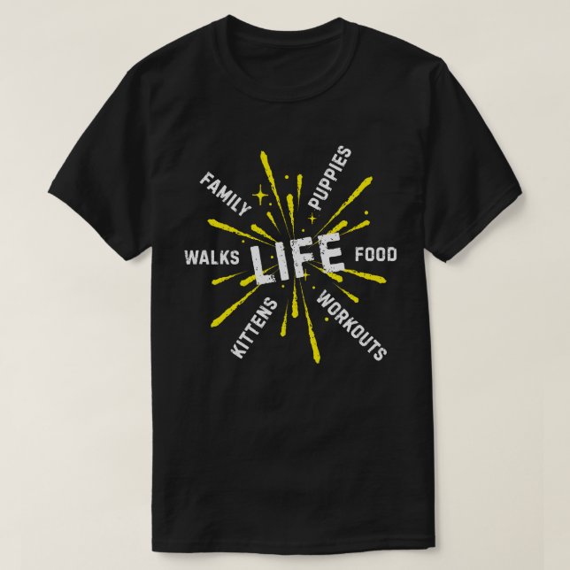 Camiseta Un toque de alegría en la vida (Diseño del anverso)
