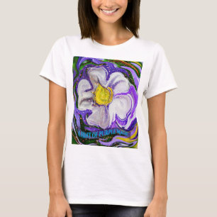Camiseta Un toque de magia púrpura - poder floral
