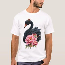 Camiseta Un toque de rosa y brillo de cisne.