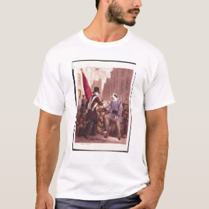 Camiseta Un trabajador que comparte su pan con un