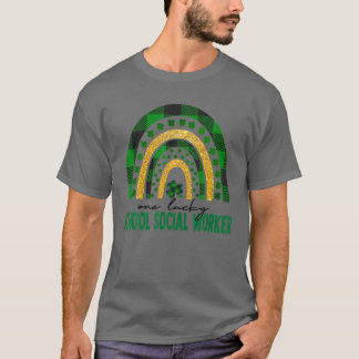 Camiseta Un trabajador social de una escuela afortunada: Ra