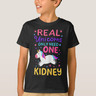 Camiseta Un trasplante de riñón Cirugía Renal Cute Unicorni