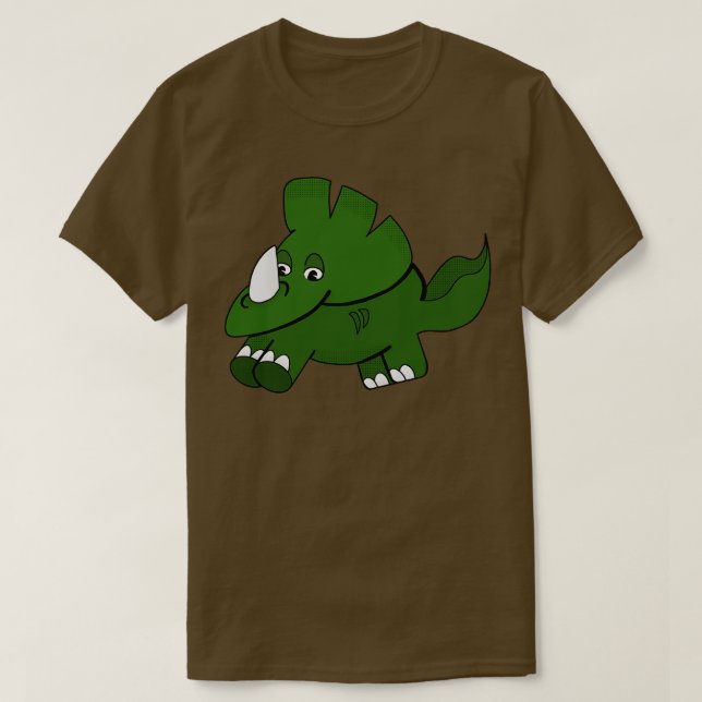 Camiseta Un triceratops curado (Diseño del anverso)