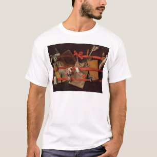 Camiseta Un Trompe - l ' oeil de objetos