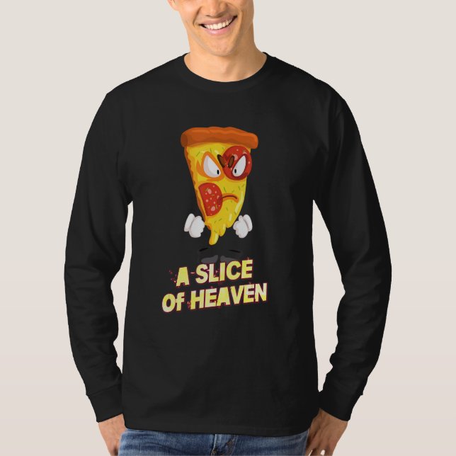 Camiseta Un Trozo De Chiste Sarcástico De Pizza Del Cielo D (Anverso)