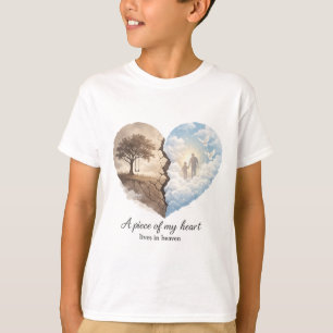 Camiseta Un trozo de mi corazón vive en el cielo Memorial