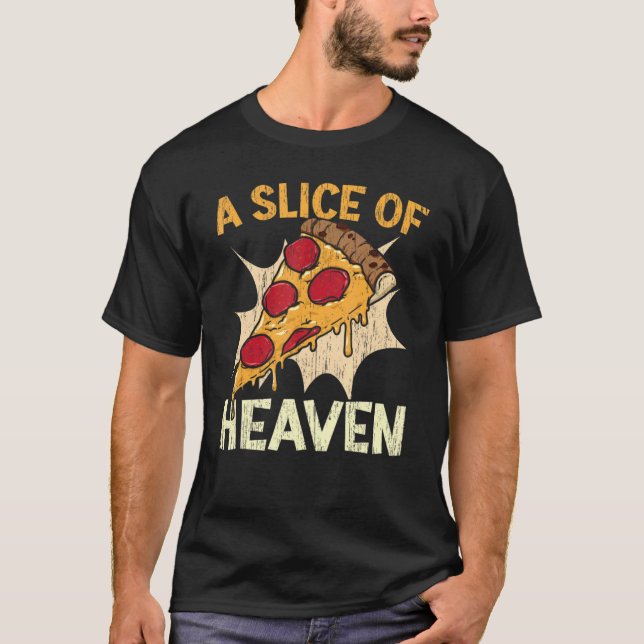 Camiseta Un Trozo De Pizza De Comida Italiana (Anverso)