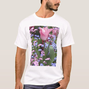 Camiseta Un tulipán en los Jardines de Luxemburgo, París,