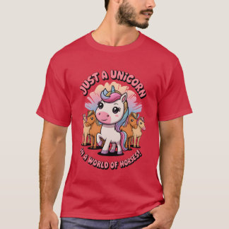 Camiseta Un Unicornio En Un Mundo De Caballos
