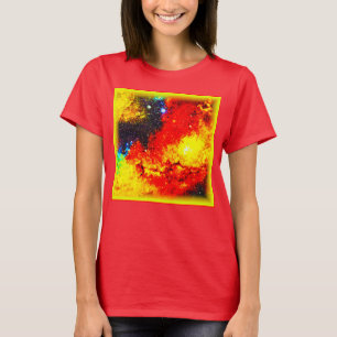 Camiseta Un universo de colores brillantes. ¡Hazte con una