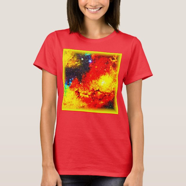 Camiseta Un universo de colores brillantes. ¡Hazte con una  (Anverso)