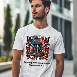 Camiseta Un valiente bombero se enorgullece