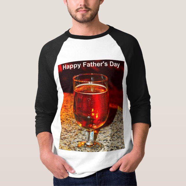 Camiseta Un vaso de cerveza para el Día del Padre (Anverso)