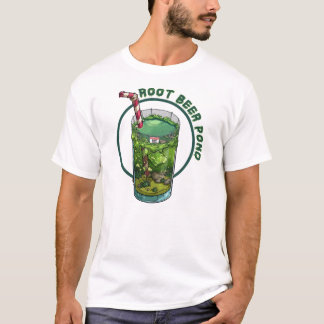 Camiseta Un vaso de estanque de cerveza de raíz