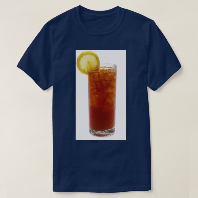 Camiseta Un vaso de té helado (Diseño del anverso)