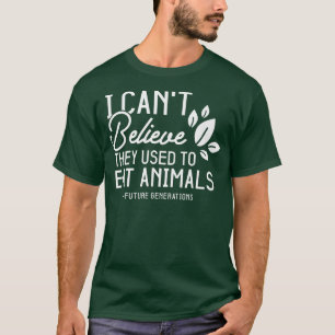 Camiseta Un vegetariano gracioso que no podía creer que com