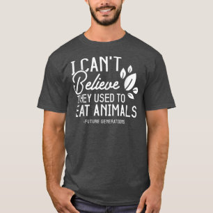 Camiseta Un vegetariano gracioso que no podía creer que com