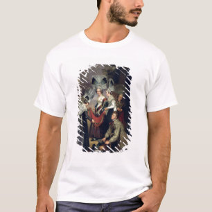 Camiseta Un vendedor ambulante que vende las bufandas a las