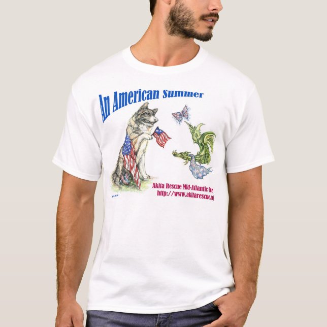 Camiseta Un verano americano (paisaje) (Anverso)