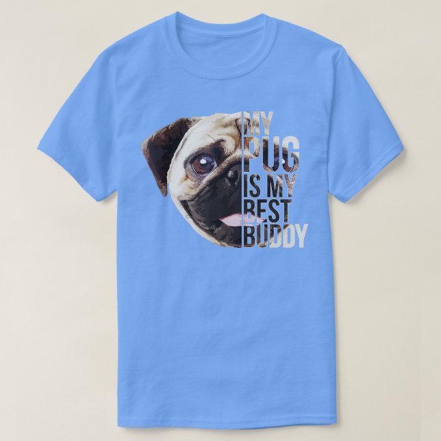 Camiseta Un verdadero amigo PUG PUG Regalos Perro Lover (Diseño del anverso)