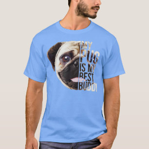 Camiseta Un verdadero amigo PUG PUG Regalos Perro Lover