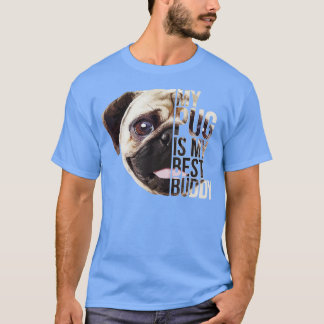 Camiseta Un verdadero amigo PUG PUG Regalos Perro Lover