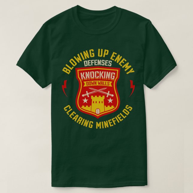 Camiseta Un Veterano Regalo Militar E Ingeniero De Combate  (Diseño del anverso)