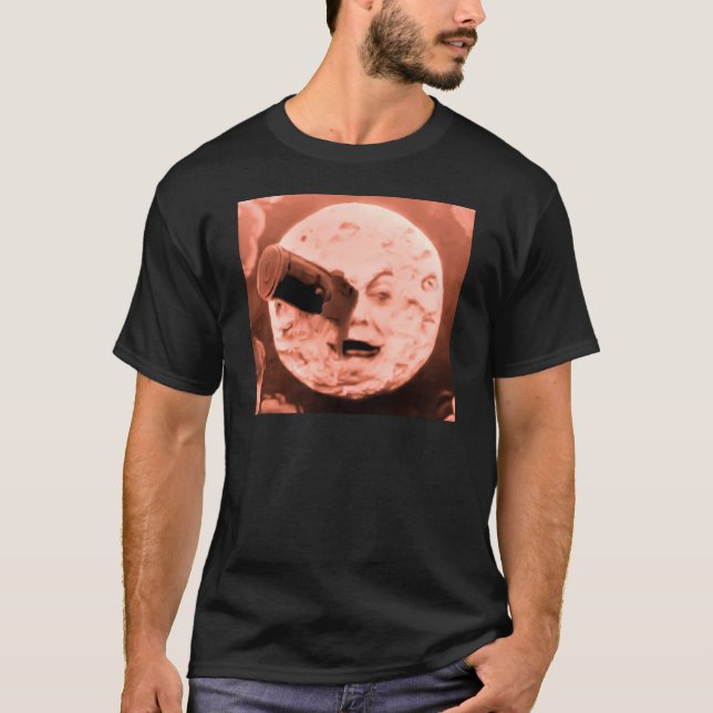 Camiseta Un viaje a la luna (sepia subió) (Anverso)