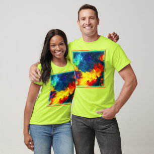 Camiseta Un viaje colorido a través del universo. ¡Hazte co