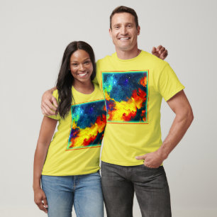 Camiseta Un viaje colorido a través del universo. ¡Hazte co