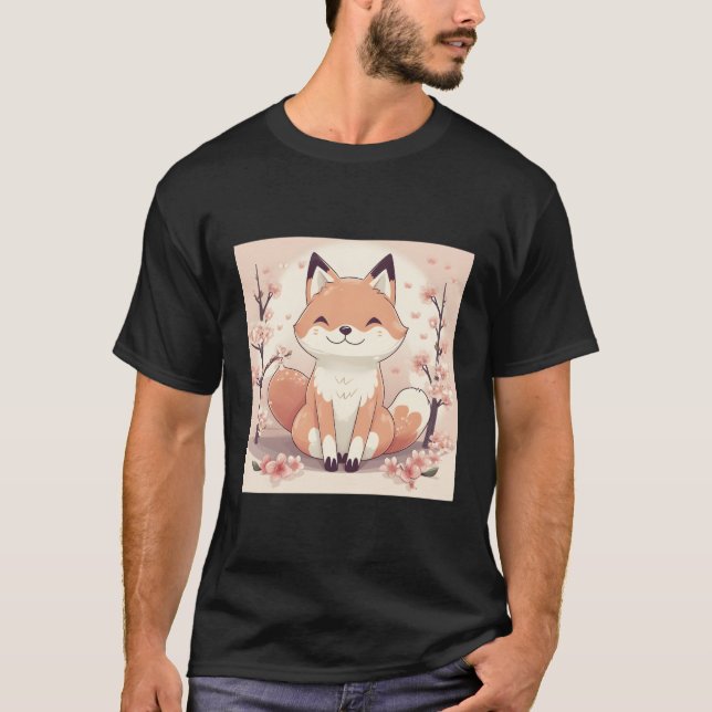 Camiseta Un viaje Foxtastic a través de campos de flores de (Anverso)
