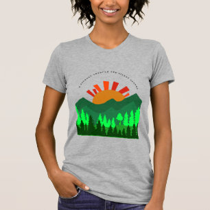 Camiseta Un viaje por las laderas silenciosas montaña retro