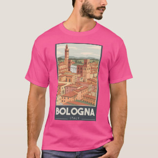 Camiseta Un Viaje Vintage De Bolonia - Italia