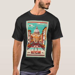 Camiseta Un Viaje Vintage Del Vaticano - Ciudad Del Vatican