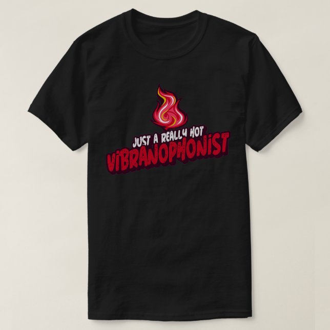 Camiseta Un Vibranofonista Realmente Caliente (Diseño del anverso)