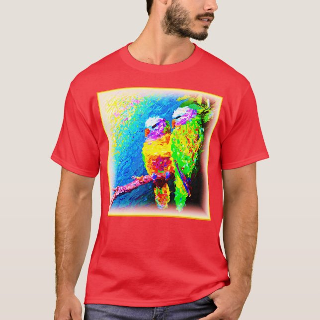 Camiseta Un Vibrante y Alegre Arcoiris. ¡Hazte con una en Z (Anverso)