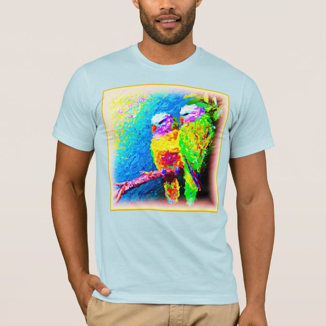 Camiseta Un Vibrante y Alegre Arcoiris. ¡Hazte con una en Z (Anverso)