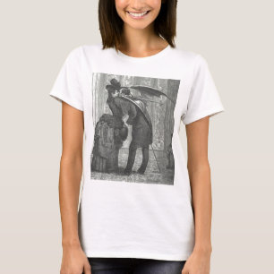 Camiseta Un Victorian del beso/un vampiro con alas gótico